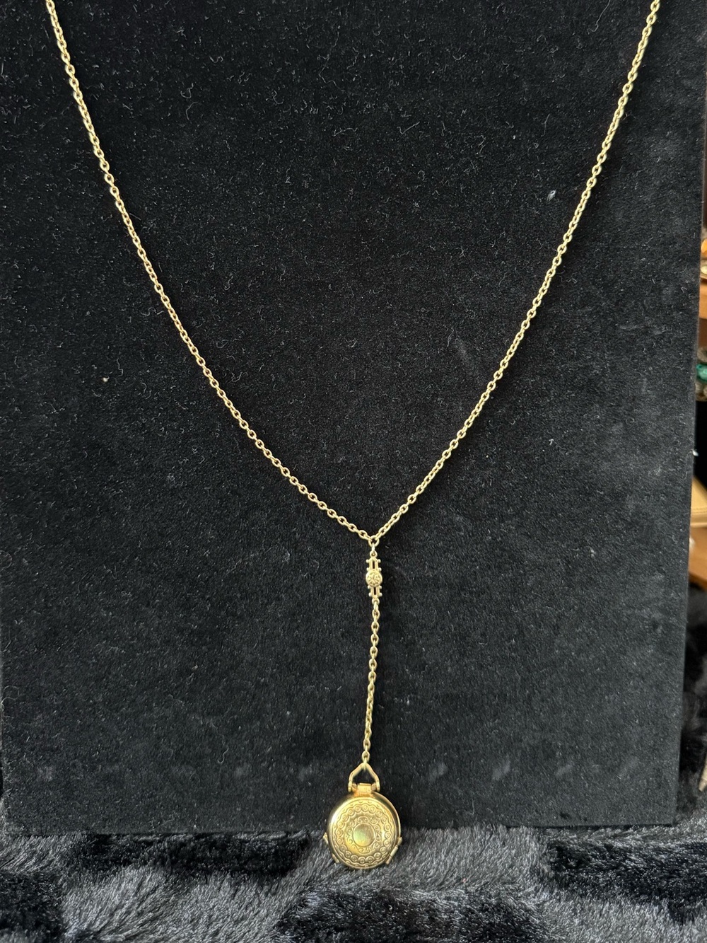 Gold Lariat Pendant Necklace - Women Jewelry